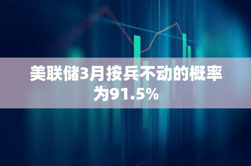 美联储3月按兵不动的概率为91.5%