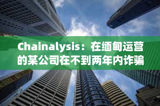 Chainalysis：在缅甸运营的某公司在不到两年内诈骗1亿多美元，并利用USDT转移资金