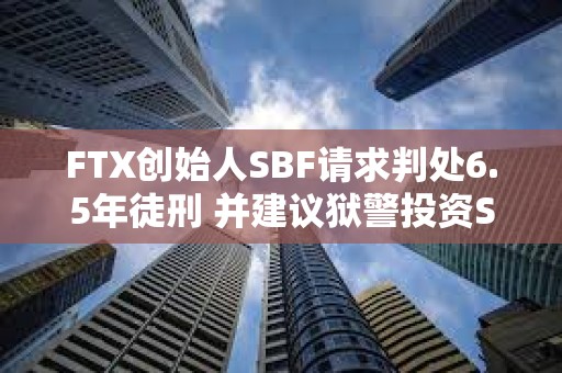 FTX创始人SBF请求判处6.5年徒刑 并建议狱警投资Solana
