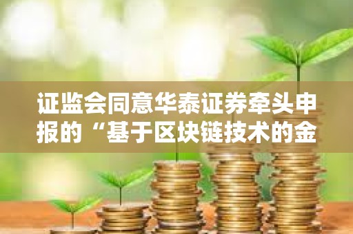 证监会同意华泰证券牵头申报的“基于区块链技术的金融行业分布式数字身份基础设施项目”开展相关试点工作