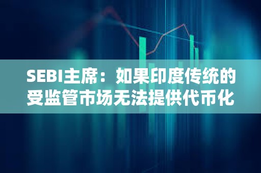 SEBI主席：如果印度传统的受监管市场无法提供代币化和即时结算，投资者可能会转向加密货币