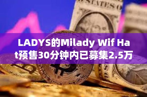 LADYS的Milady Wif Hat预售30分钟内已募集2.5万枚SOL