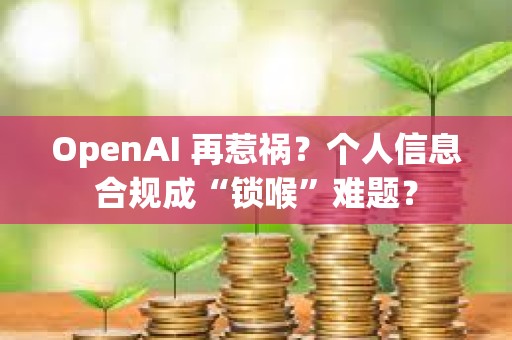 OpenAI 再惹祸？个人信息合规成“锁喉”难题？