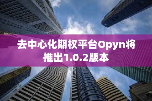 去中心化期权平台Opyn将推出1.0.2版本