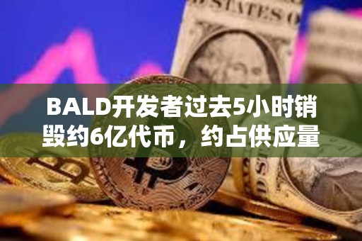 BALD开发者过去5小时销毁约6亿代币，约占供应量的60%