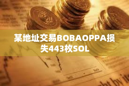 某地址交易BOBAOPPA损失443枚SOL