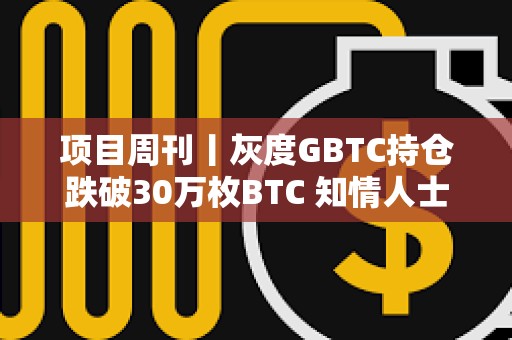 项目周刊丨灰度GBTC持仓跌破30万枚BTC 知情人士：SEC下个月将拒绝以太坊ETF