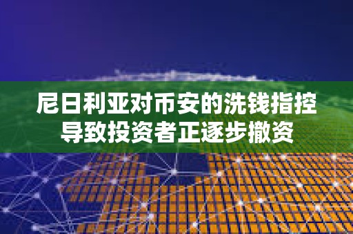 尼日利亚对币安的洗钱指控导致投资者正逐步撤资 尼日利亚对币安的洗钱指控导致投资者正逐步撤资