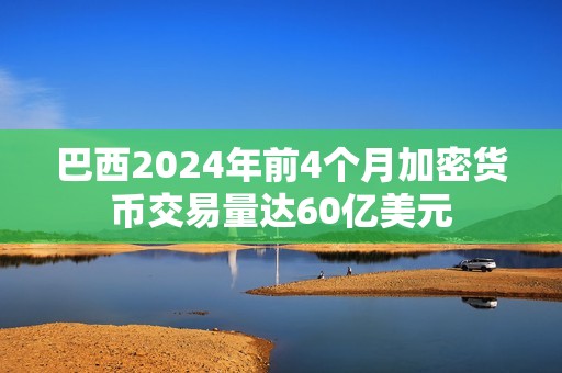 巴西2024年前4个月加密货币交易量达60亿美元