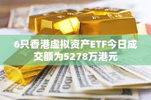 6只香港虚拟资产ETF今日成交额为5278万港元