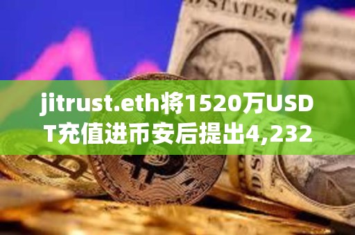 jitrust.eth将1520万USDT充值进币安后提出4,232枚ETH