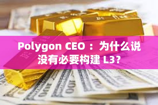 Polygon CEO ：为什么说没有必要构建 L3？