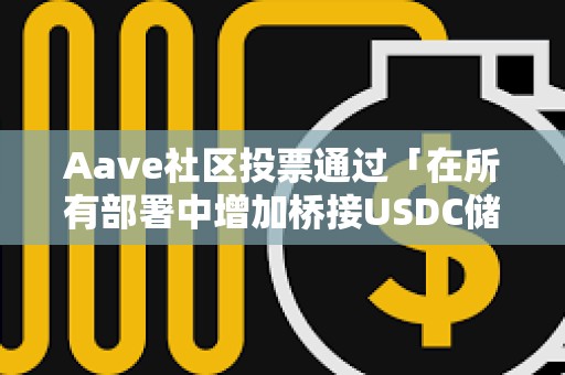 Aave社区投票通过「在所有部署中增加桥接USDC储备因子」ARFC提案