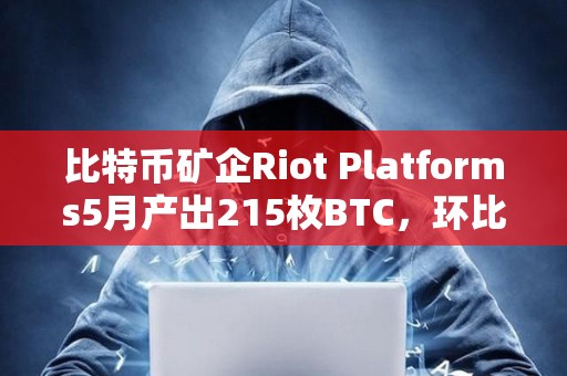 比特币矿企Riot Platforms5月产出215枚BTC，环比减少43%