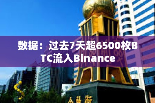 数据：过去7天超6500枚BTC流入Binance