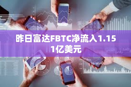 昨日富达FBTC净流入1.151亿美元