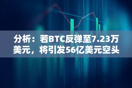 分析：若BTC反弹至7.23万美元，将引发56亿美元空头清算