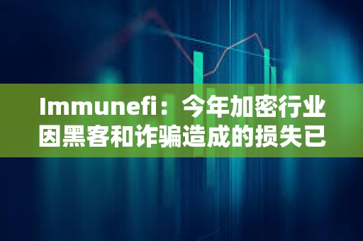 Immunefi：今年加密行业因黑客和诈骗造成的损失已超11.9亿美元