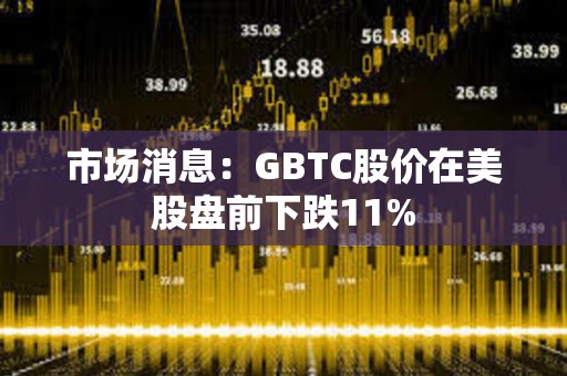 市场消息：GBTC股价在美股盘前下跌11%