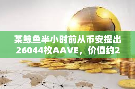 某鲸鱼半小时前从币安提出26044枚AAVE，价值约277万美元