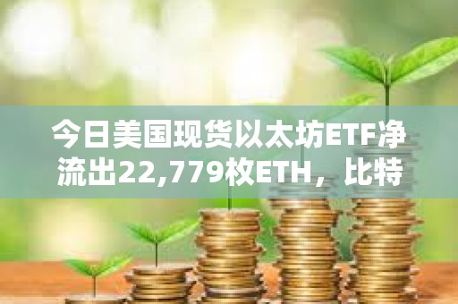 今日美国现货以太坊ETF净流出22,779枚ETH，比特币ETF净流出1,205枚BTC