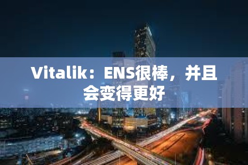 Vitalik：ENS很棒，并且会变得更好