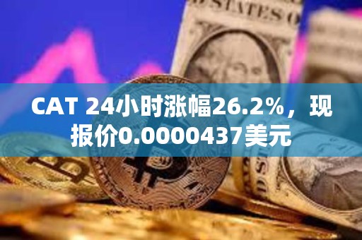 CAT 24小时涨幅26.2%，现报价0.0000437美元