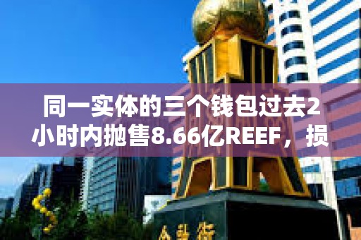 同一实体的三个钱包过去2小时内抛售8.66亿REEF，损失253万美元