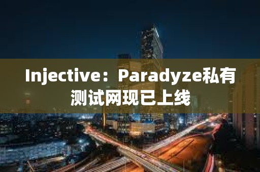 Injective：Paradyze私有测试网现已上线