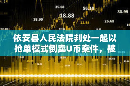 依安县人民法院判处一起以抢单模式倒卖U币案件，被告人获刑一年零八个月