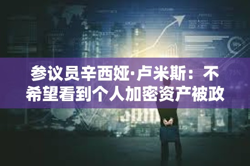 参议员辛西娅·卢米斯：不希望看到个人加密资产被政府控制