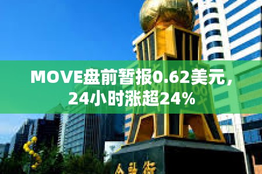 MOVE盘前暂报0.62美元，24小时涨超24%