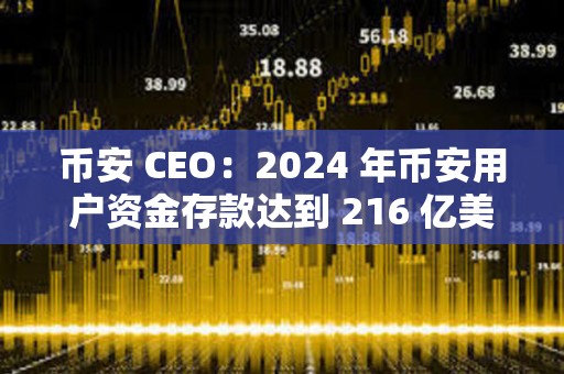 币安 CEO：2024 年币安用户资金存款达到 216 亿美元