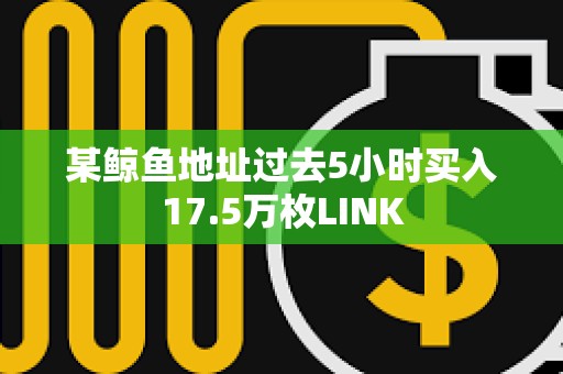 某鲸鱼地址过去5小时买入17.5万枚LINK