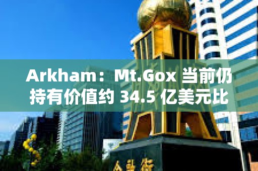 Arkham：Mt.Gox 当前仍持有价值约 34.5 亿美元比特币