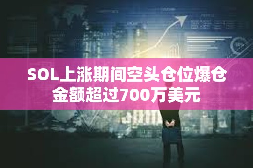 SOL上涨期间空头仓位爆仓金额超过700万美元