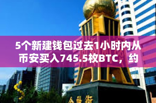 5个新建钱包过去1小时内从币安买入745.5枚BTC，约合5900万美元