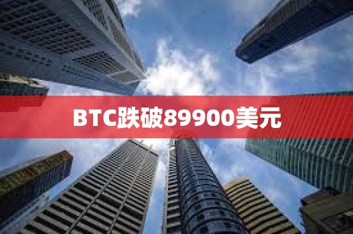 BTC跌破89900美元