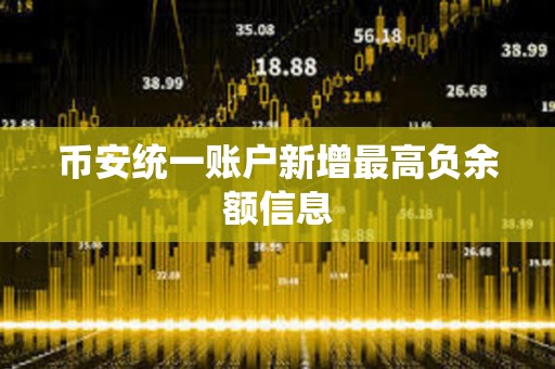 币安统一账户新增最高负余额信息