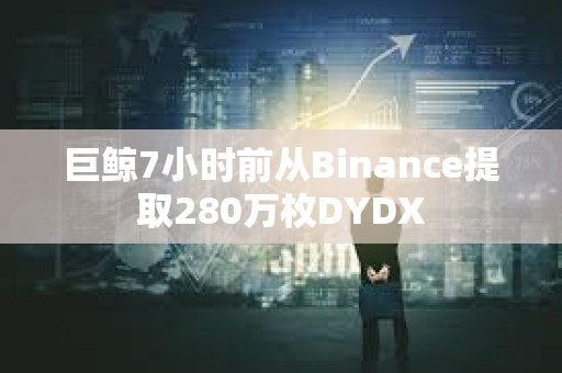 巨鲸7小时前从Binance提取280万枚DYDX