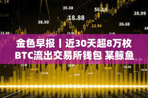 金色早报丨近30天超8万枚BTC流出交易所钱包 某鲸鱼向Kraken转移3370枚ETH