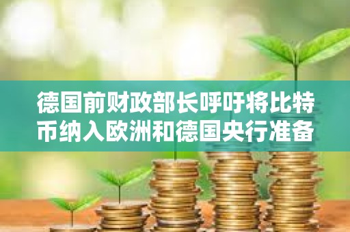 德国前财政部长呼吁将比特币纳入欧洲和德国央行准备金
