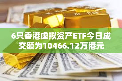 6只香港虚拟资产ETF今日成交额为10466.12万港元