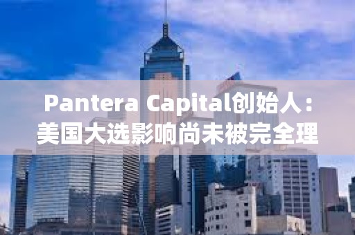 Pantera Capital创始人：美国大选影响尚未被完全理解，也没有被BTC价格计价
