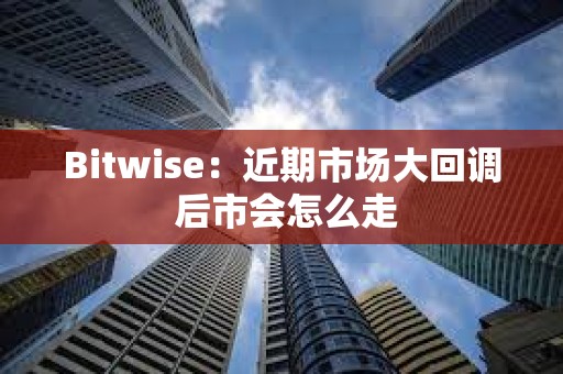 Bitwise：近期市场大回调 后市会怎么走