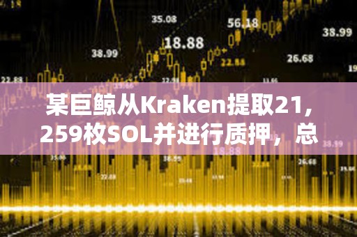 某巨鲸从Kraken提取21,259枚SOL并进行质押，总质押量达4333万美元