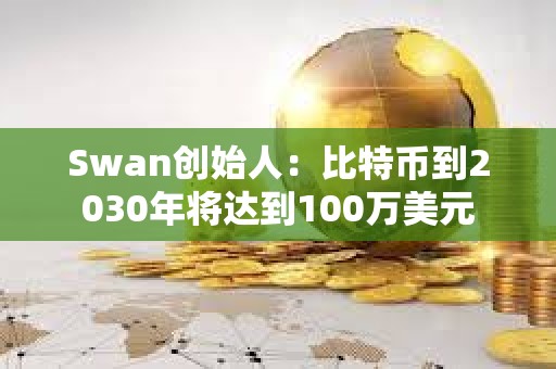 Swan创始人：比特币到2030年将达到100万美元