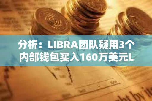 分析：LIBRA团队疑用3个内部钱包买入160万美元LIBRA，获利665万美元
