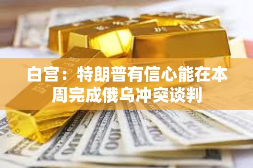 白宫：特朗普有信心能在本周完成俄乌冲突谈判