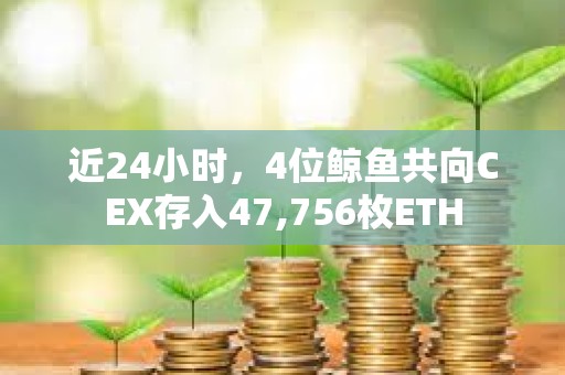 近24小时，4位鲸鱼共向CEX存入47,756枚ETH